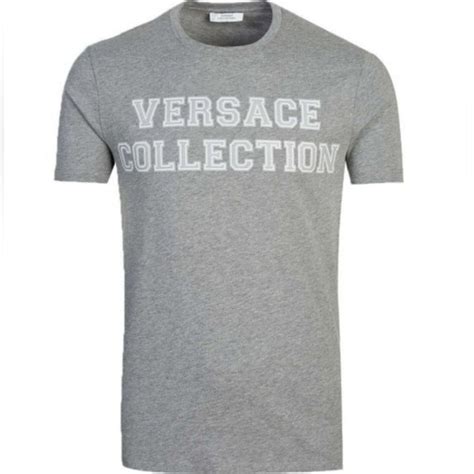 versace collection t shirt girocollo|Versace Collection Girocollo Grigio T.